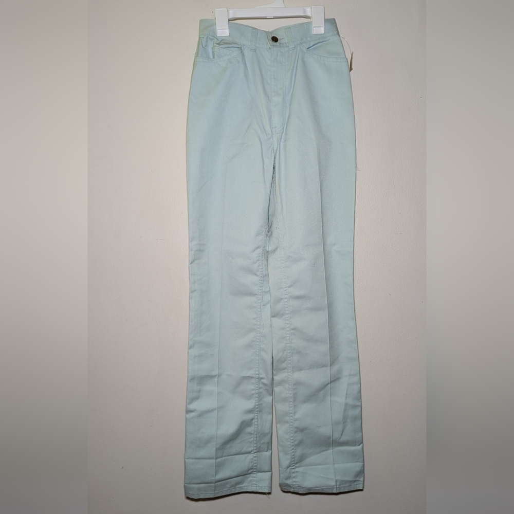 NEW WITH TAGS VINTAGE Levi's Light Blue High Waisted Chinos Size 8 / 26" Waist